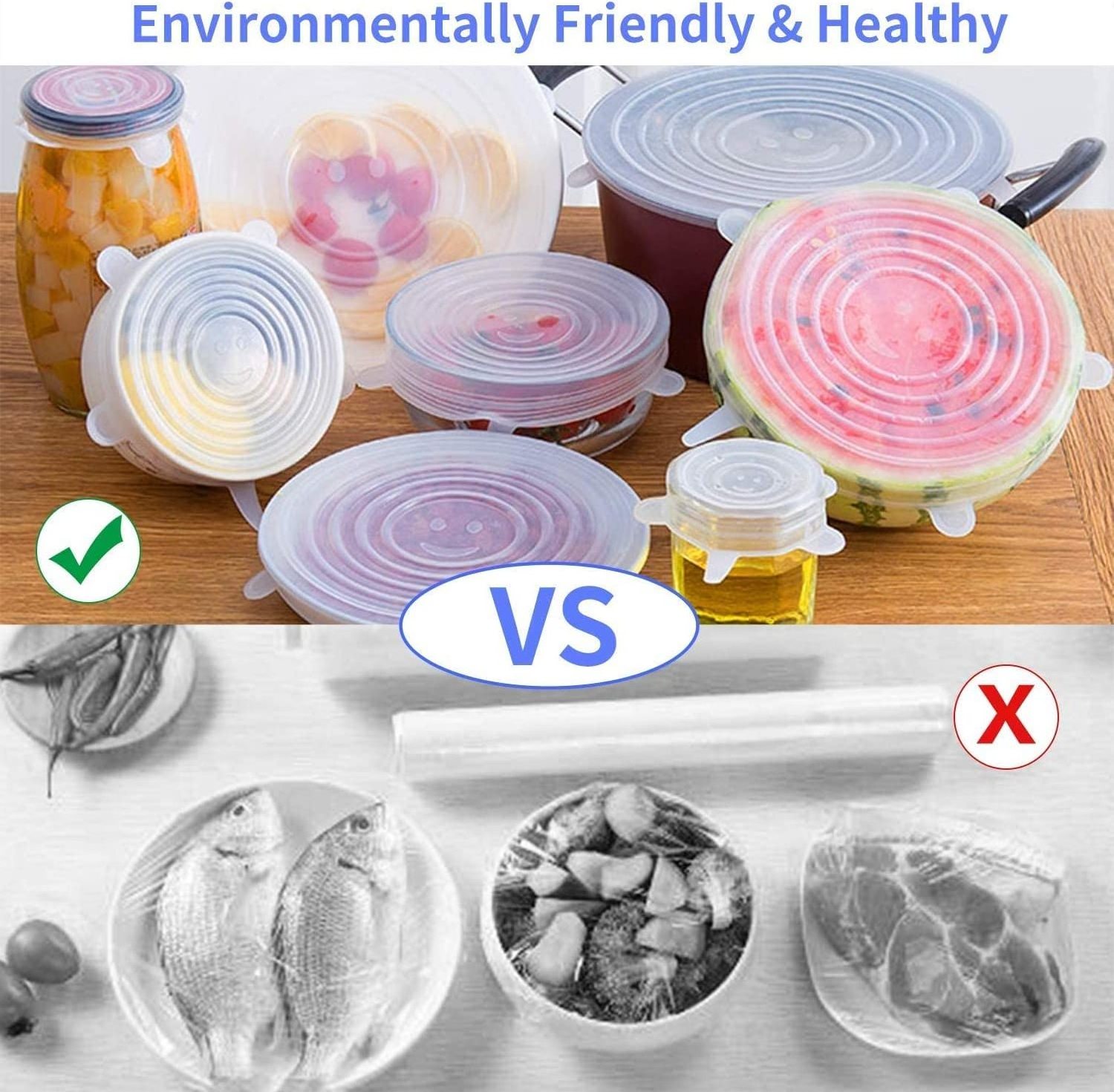 Direct salescover seal reusable silicone stretch strech lid silicone food lids stretch covers for containers