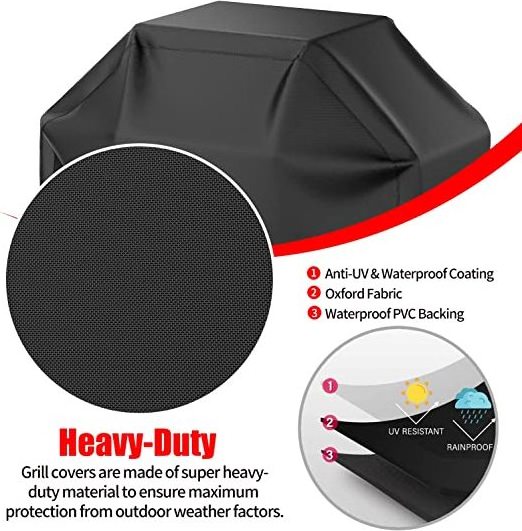 Hot Selling BBQ Grill Cover Fade and UV Resistant BBQ Cover Heavy Duty Waterproof Barbecue Cover