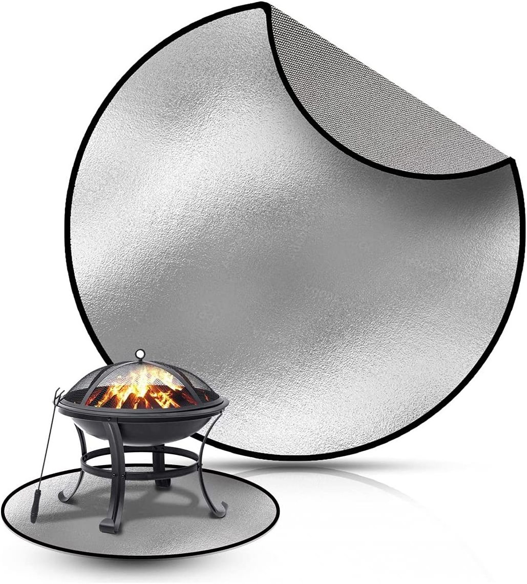 Hot Selling BBQ Grill Fire Pit Mat Double-Sided Fireproof BBQ Grill Mat Fire Pit Pad for deck fireproof