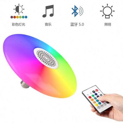 UFO LED Ceiling Light with Remote Control Music Bluetooth Speaker App Control Ceiling Lamp Warm/Cold White RGB Dimmable Color