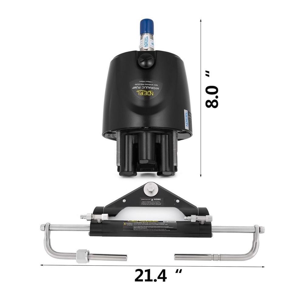 Hydraulic Boat Outboard Steering Marine Steering System Kit Cylinder Helm 150HP kit