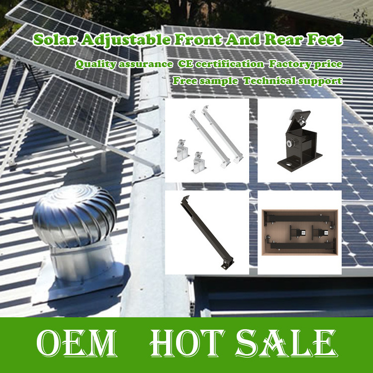 Hot sale Adjustable Front Leg Tile Roof Solar Panel Mounting Stand