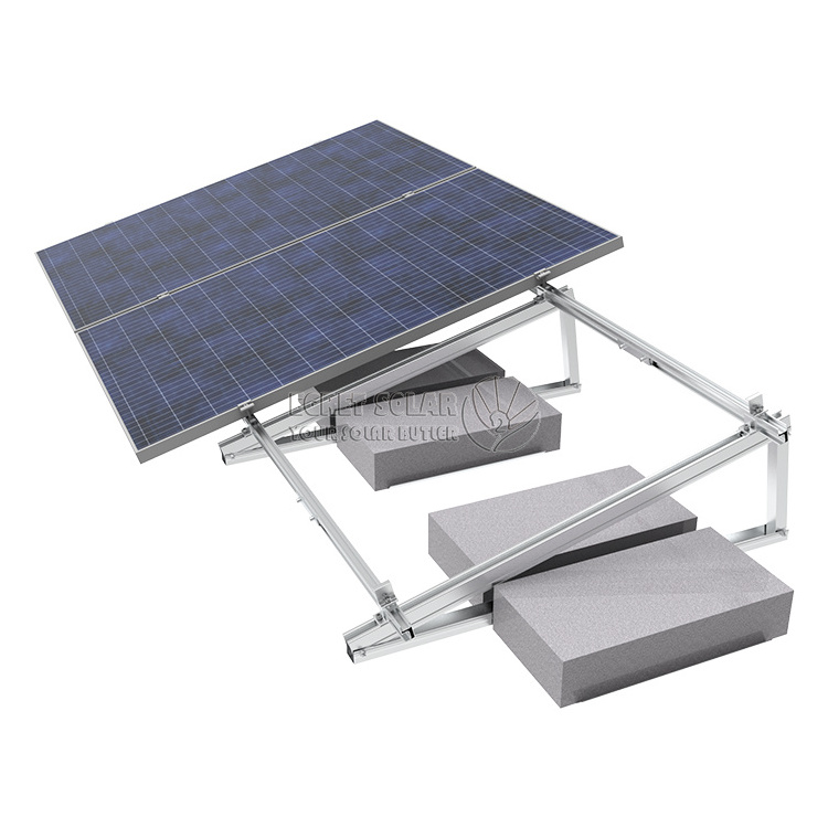 Triangle solar panel mounting structures for PV roof mounting system solar ballast mounting brackets