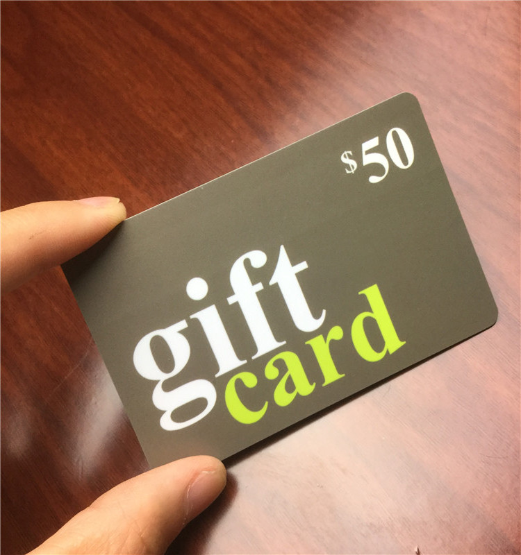 vip loyalty  plastic embossed number gift cards