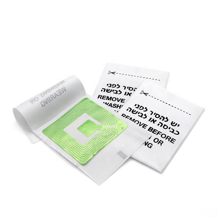 White Customizable 8.2Mhz Woven For Clothing Towel Bedding Anti-Theft Am Eas Label