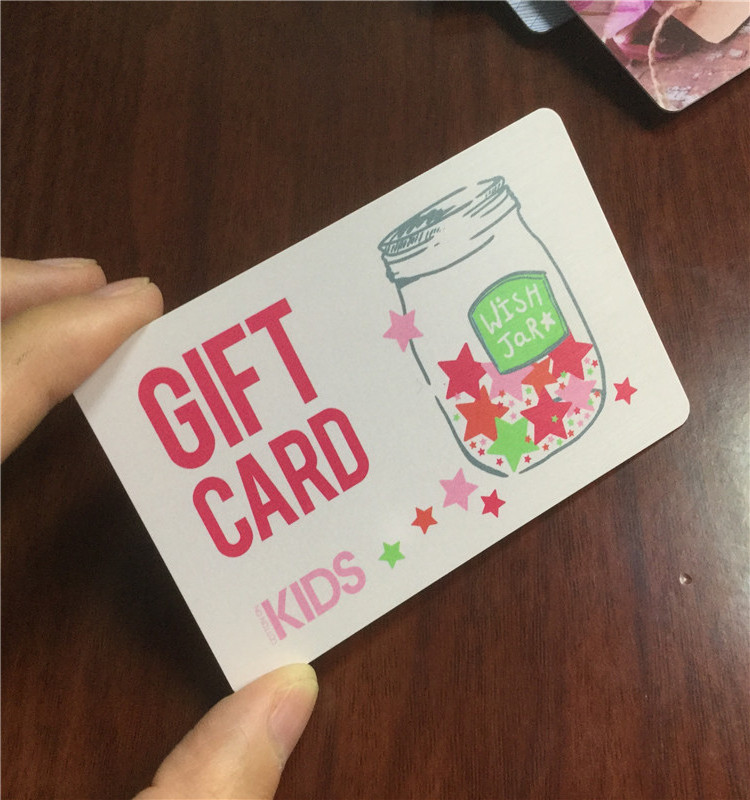 vip loyalty  plastic embossed number gift cards