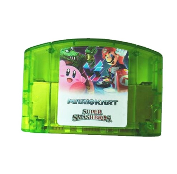 New multi card 2 in 1 mario kart super smash bros for N64 game card