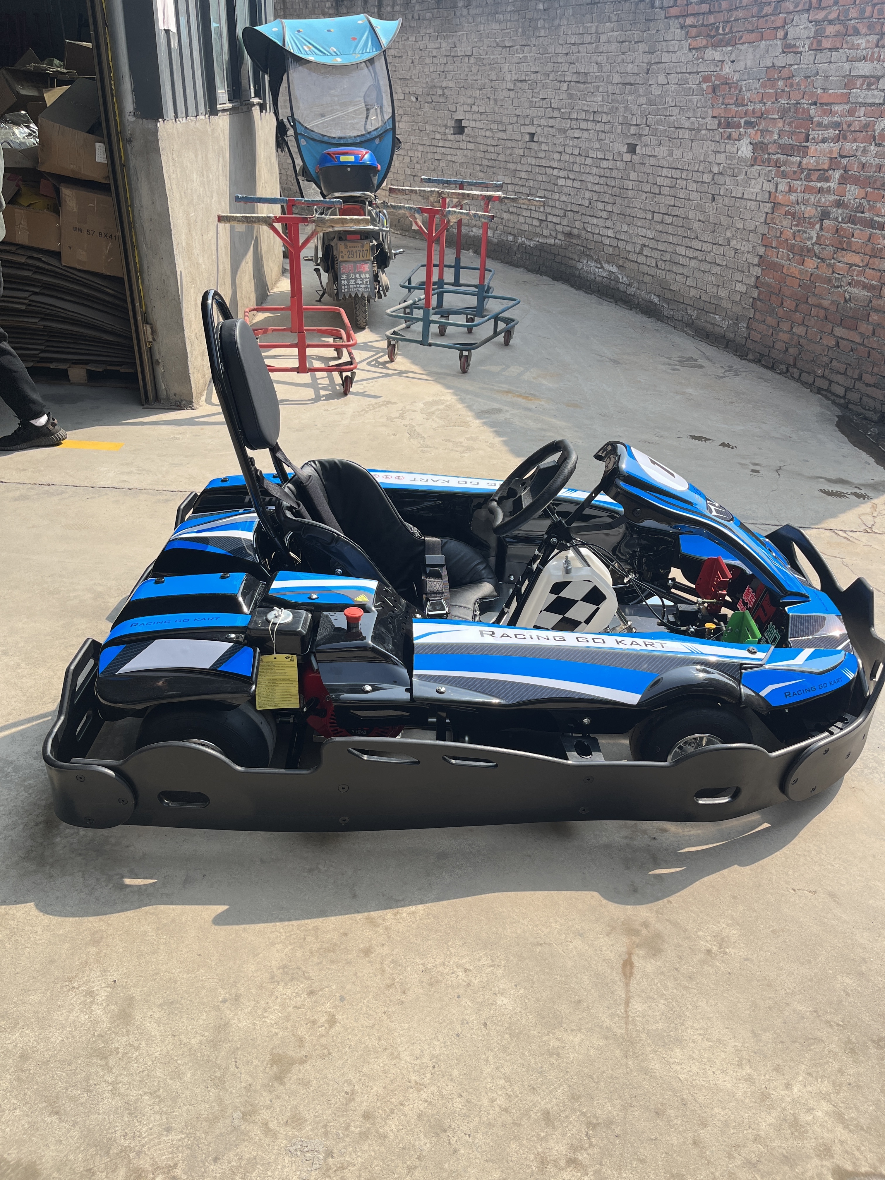 2024 EGS newest 4 stroke 200cc/270cc/390cc adjustable hot on sale go carts gas powered