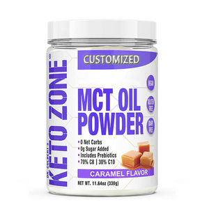 Hot Sale Private Labels Keto Collagen Protein Organic Coconut MCT Oil Powder 70% C8 30% C10 Keto Powder