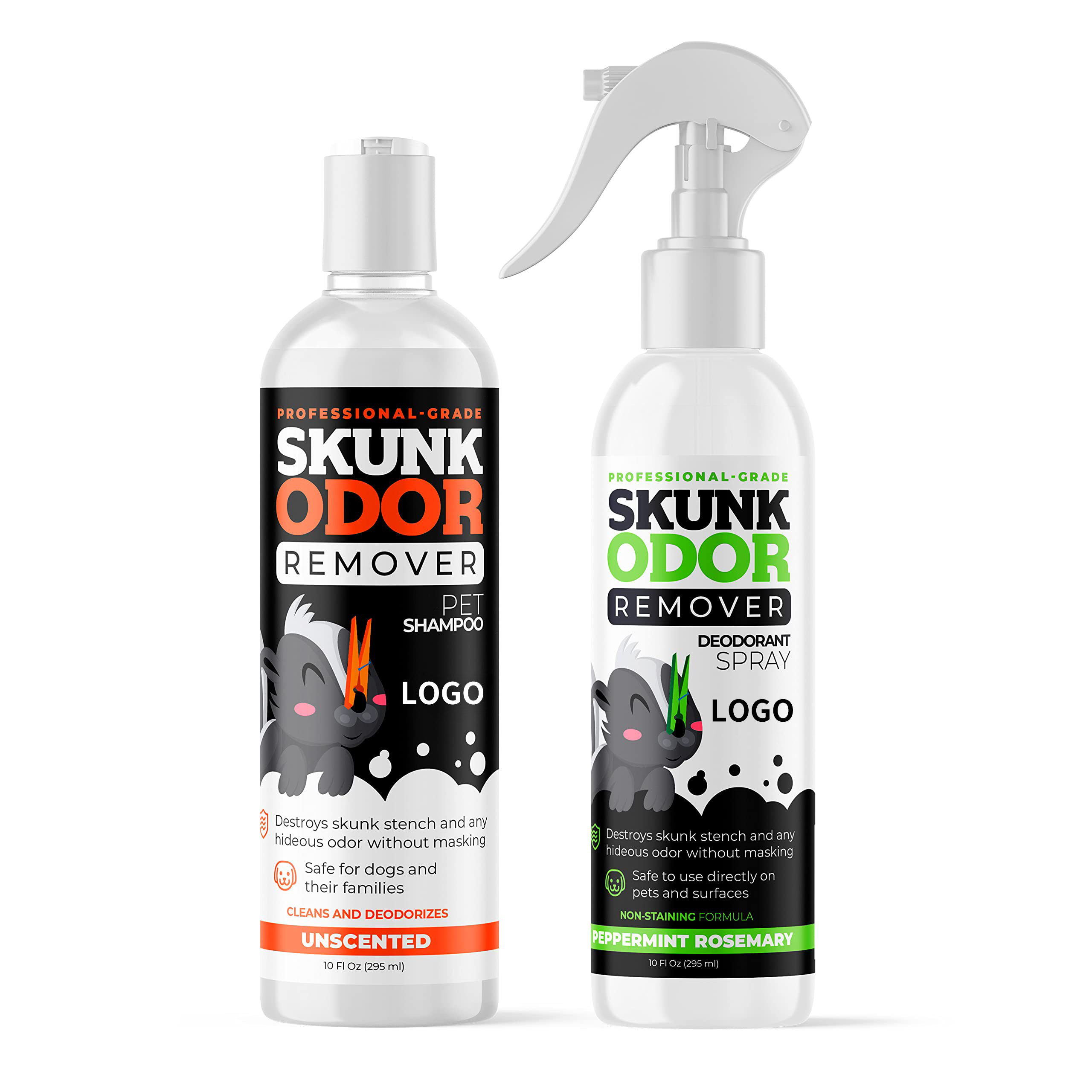 OEM ODM Skunk Odor Remover Shampoo Pet Odor Eliminator Skunk Dog Shampoo