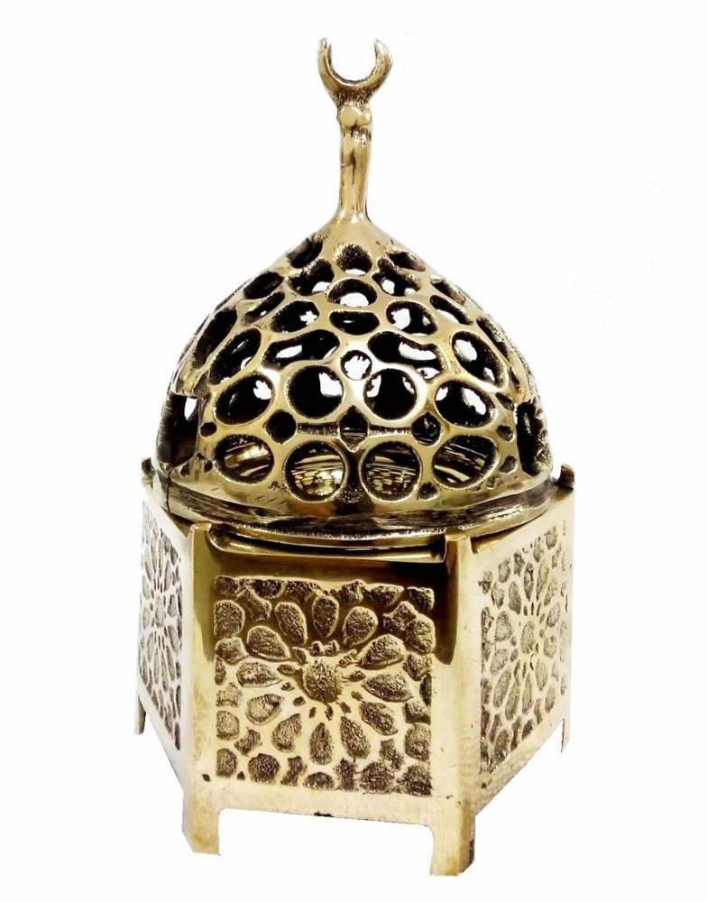 B217 Cast Brass Islamic Antique Reproduction Incense Burner