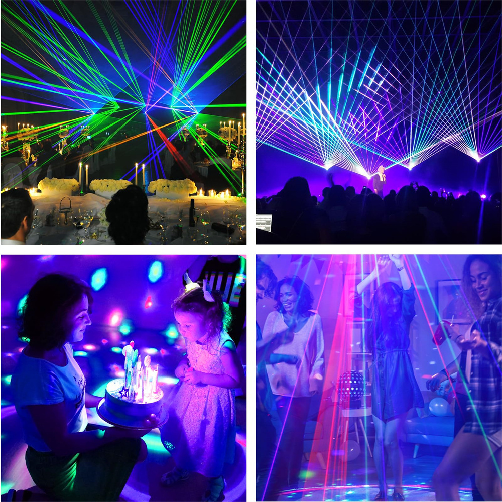 DMX 512 DJ Laser Party Lights For Night Club KTV Show Remote Control Beam Effect Scanlight Colour magic Disco Projector Lights