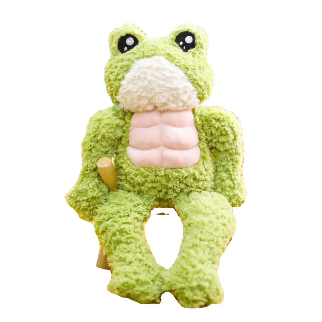 Cute Funny Frog Soft Plush Dolls White Duck Stuffed Plush Animal Toy Throw Pillow for Children Gifts Plushies Wholesale