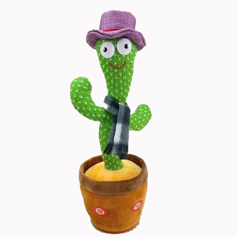 Electric Cactus Learn To Talk And Sing Children's Toys Wiggling cactus Electric Plush Toy