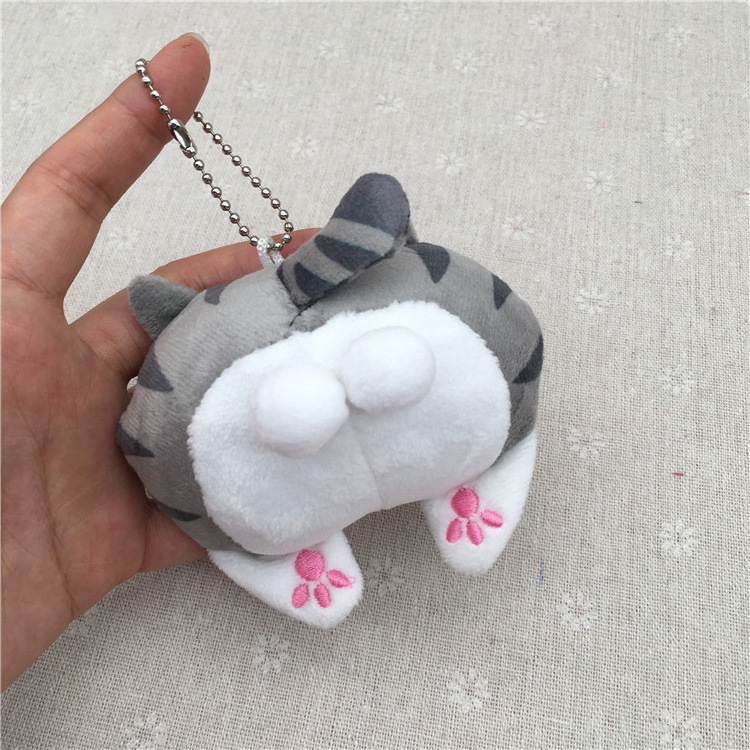 Promotion cartoon Stuffed Animals Corgi Plush Keychains toys Key Rings bag Car stuffed keychain plush corgi dog toys bag charms