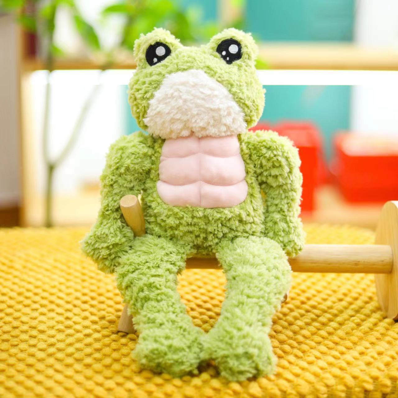 Cute Funny Frog Soft Plush Dolls White Duck Stuffed Plush Animal Toy Throw Pillow for Children Gifts Plushies Wholesale