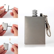 Creative Stainless Steel Flint Fire Lighter Starter Matches Portable Survival Tool Lighters Kit For Outdoor Hiking Camping