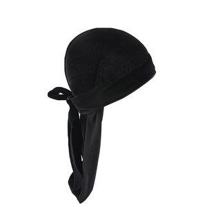 K271 Unisex Velvet Durags Bandana Turban Hat pirate caps Wigs Doo Durag Biker Headwear Headband Pirate Hat