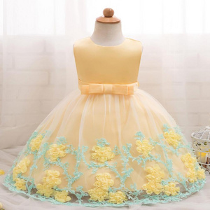 Kids  Birthday Princess Party Dress for Girls Infant Lace Children Bridesmaid Elegant Dress  Girls Clothes