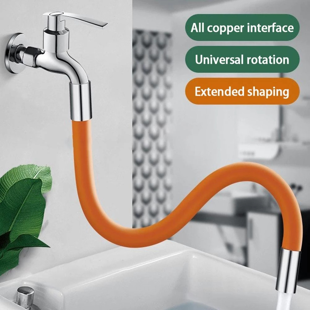 K1390 Faucet Lengthening Extender 360-Degree Rotating 20 / 30/ 50 cm Silicone Lengthening Faucet extension pipe