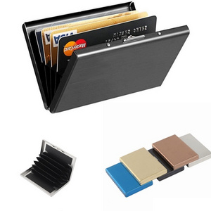 Factory Wholesale Promotional Stainless Steel Credit Card Holder