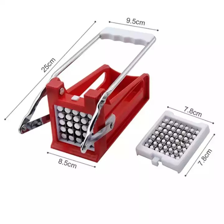 R1049 Home French Tools Potato Chip Chopper French Fry Cutter Veg Slicer Stainless Steel Manual Potato Cutter Potato Slicer