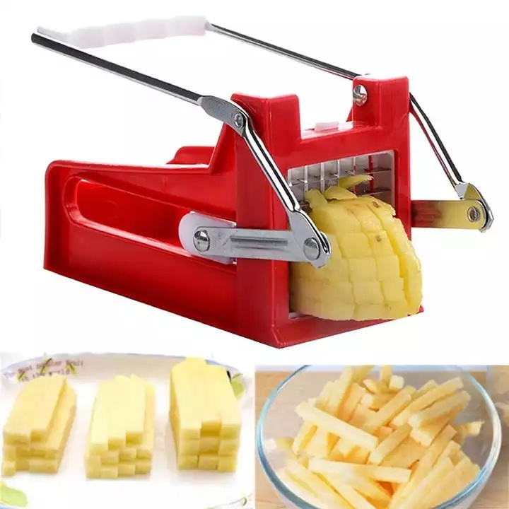 R1049 Home French Tools Potato Chip Chopper French Fry Cutter Veg Slicer Stainless Steel Manual Potato Cutter Potato Slicer