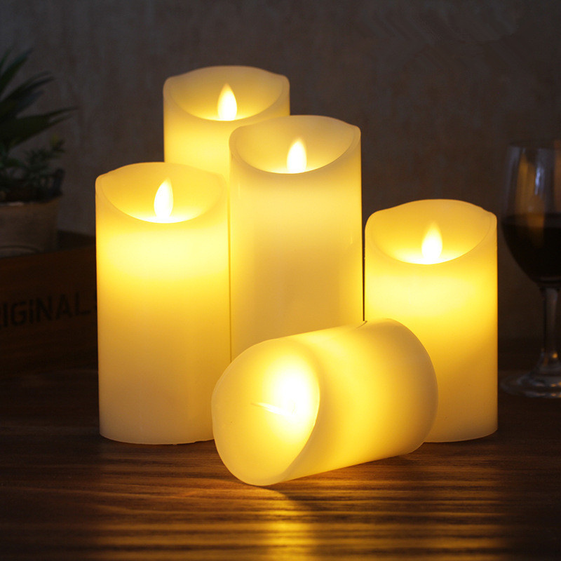 Led Swing Electronic Candle Light Household Smokeless Lighting Home Decoration Accessories for Birthday Hotel Wedding Candle New