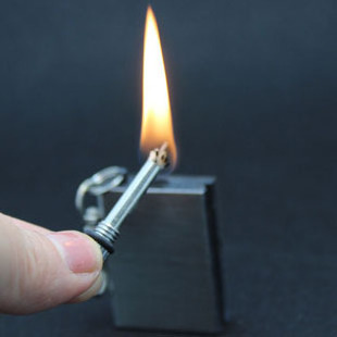 Creative custom stainless steel waterproof million matches square flint lighter wholesale