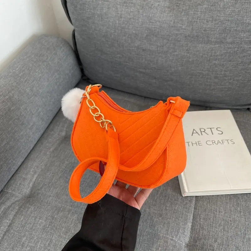 I-0178 New Design Mini Handbag Keychain Pu Underarm Shoulder Bag Handbags For Women Purses