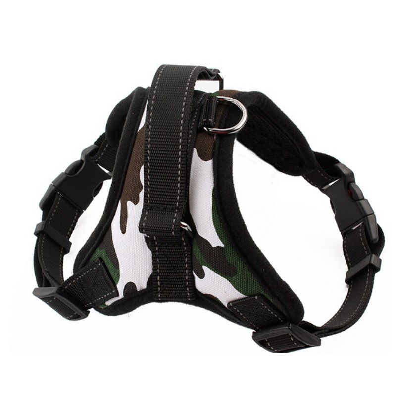 Adjustable Nylon Heavy Duty Dog Pet Harness Collar Padded Extra Big Large Medium Small Dog Harnesses vest  Dogs Supplies