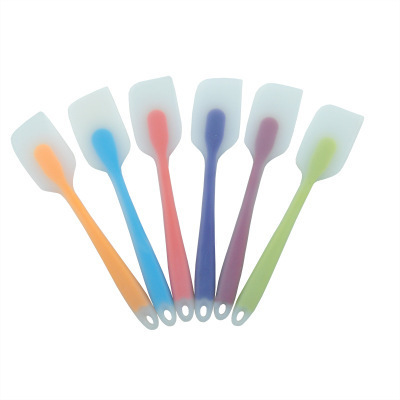 Multi Coloured Simple practical Food grade silicone Cake Decorating Comb Cake Batter Scraper Smoother M0239