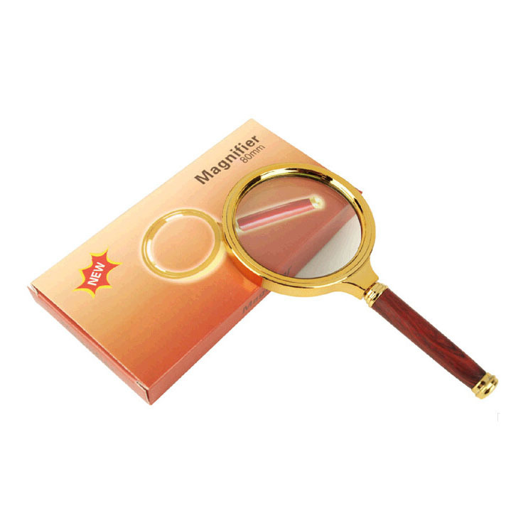 Magnifying Glass 10X Handheld 60mm/70mm/80mm/90mm Loupe Portable Magnifier for Jewelry Newspaper Reading Handheld Magnifier