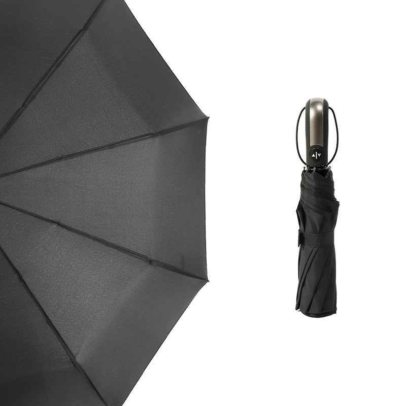 Women Auto Luxury Big Rain Windproof Umbrella Men Frame Windproof 10K Parasol Three Folding Automatic Umbrella L0513