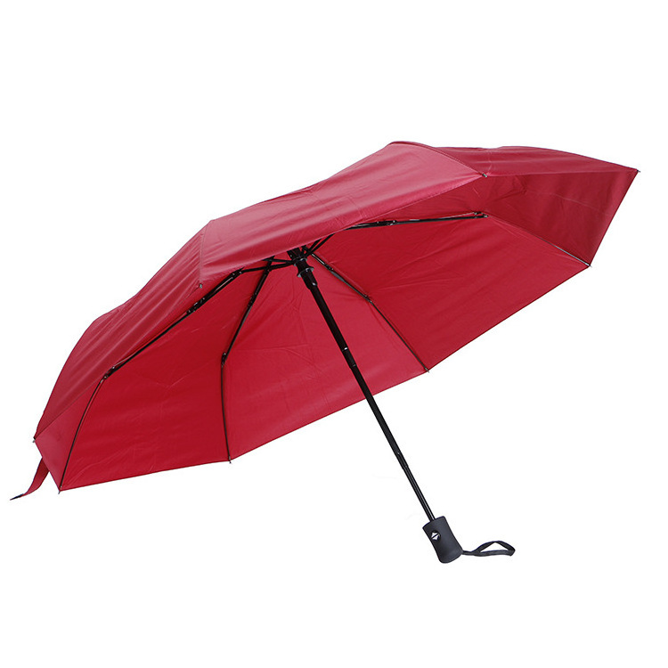 Women Auto Luxury Big Rain Windproof Umbrella Men Frame Windproof 10K Parasol Three Folding Automatic Umbrella L0513