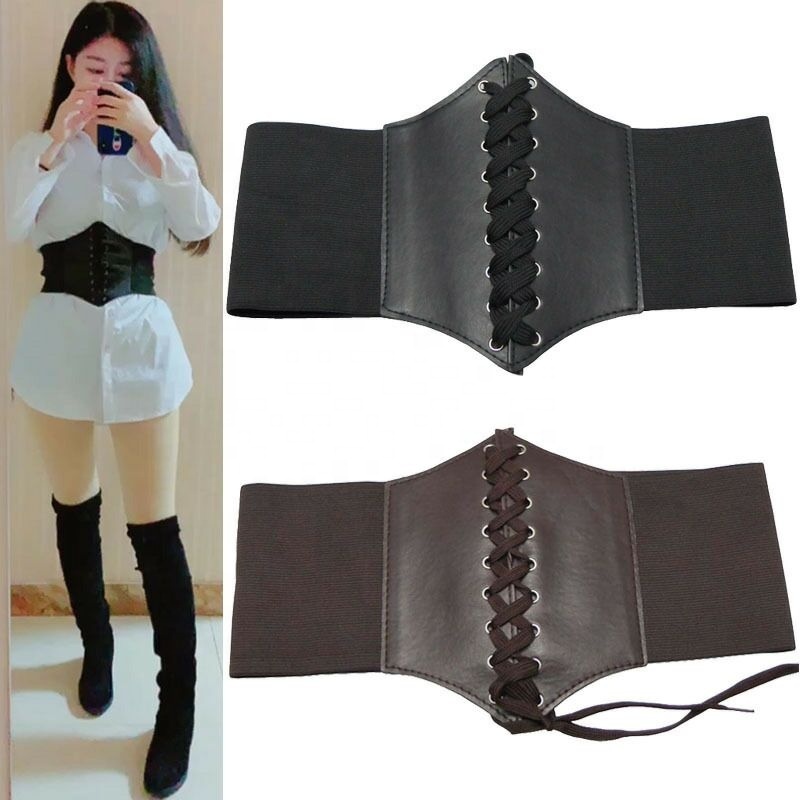 Corset Wide Belts Pu Leather Slimming Body Belts for women Elastic Waist Belts cinto sobretudo feminine ceinture femme fajas