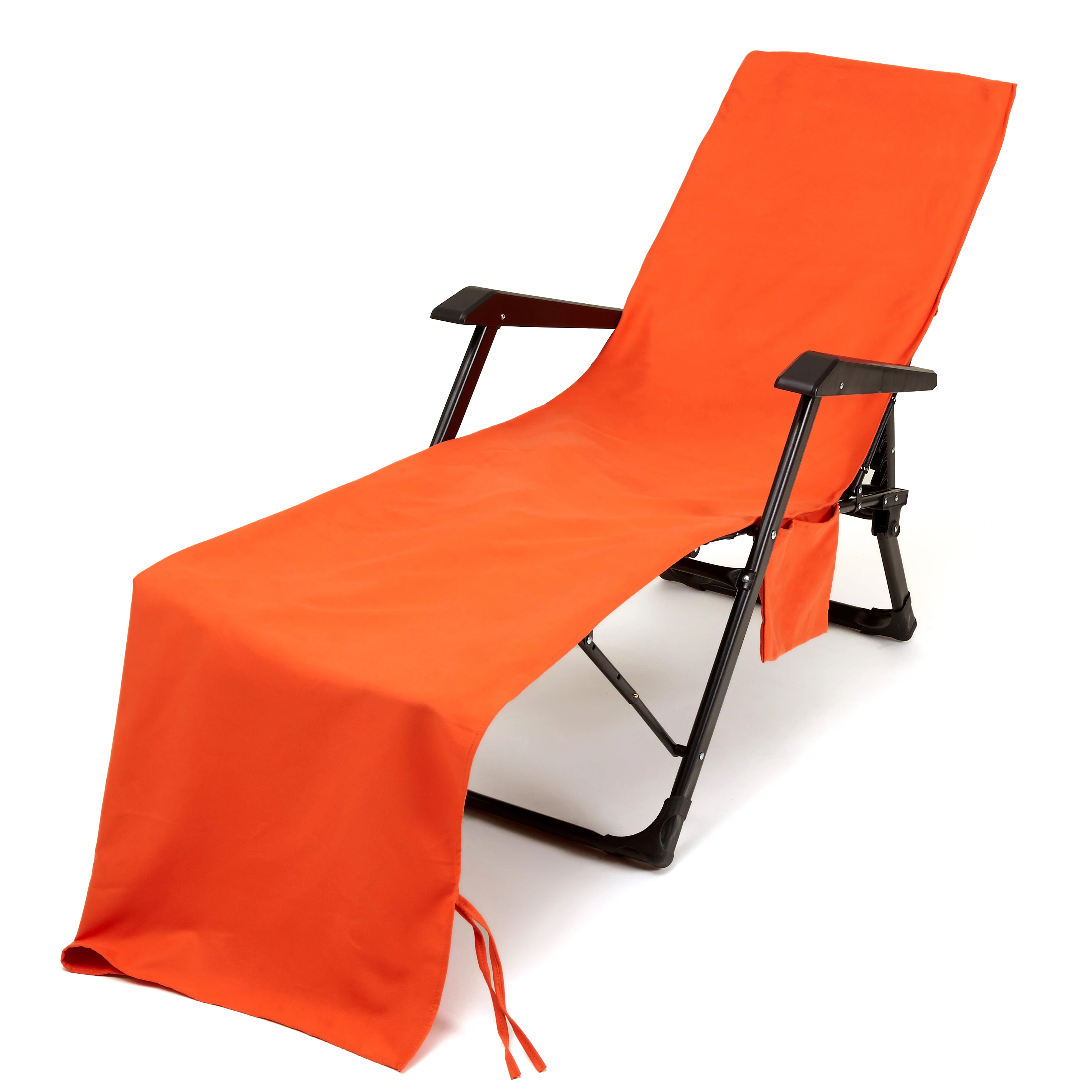 Sand Free Towel Microfiber Quick Dry Beach Chair Towel with Side Pockets  Chaise Lounge Chair Towel Cover