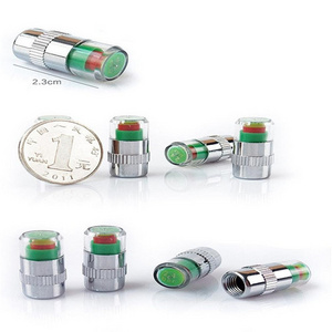 4 Pcs 2.4 Bar Car Tire Pressure Monitoring Valve Cap Sensor Indicator 3 Color Eye Alert monitoring tire pressure r20