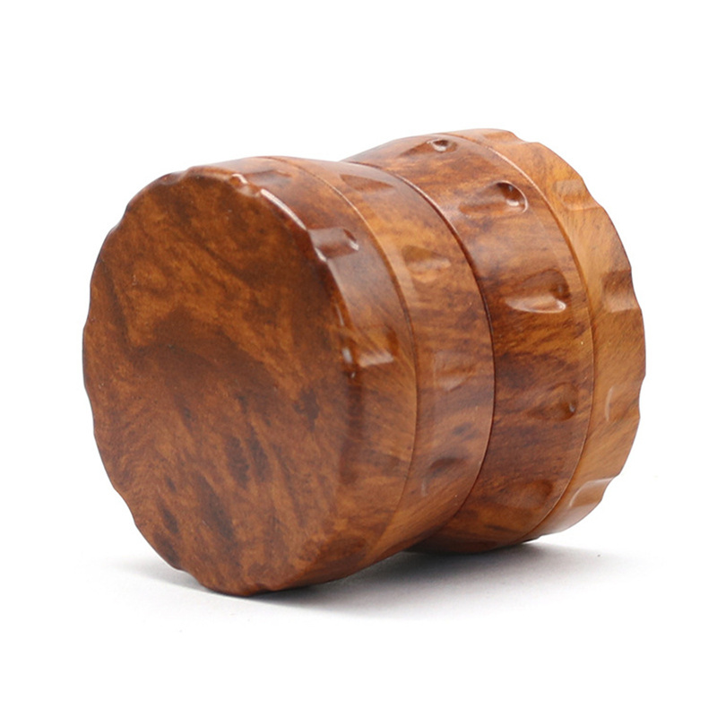 Hot Sale 63mm 4 Layers Wood Grinder Smoke Shop Wholesale Custom Metal Alloy Herb Grinder