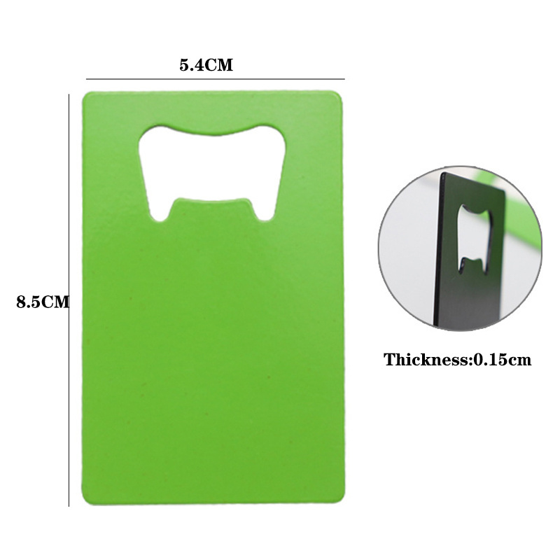 Wholesale Custom Logo Portable Stainless Steel Creative Credit Card Style Beer Bottle Opener