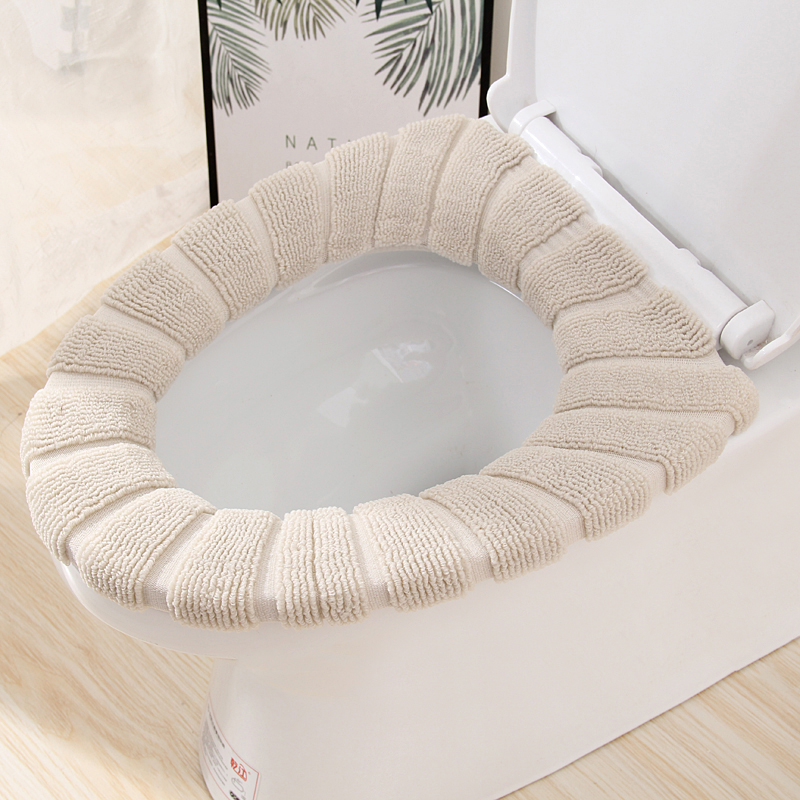 Portable Sanitary Toilet Seat Cover Thickened Washable Bathroom Toilet Seat Cushion Soft and comfortable toilet seat