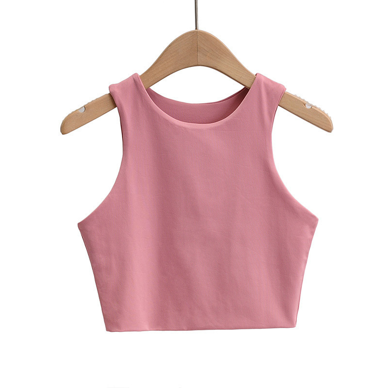 Summer Fashion Women Sexy Slim Top O-neck Sleeveless Double Nylon Ladies Tank Tops