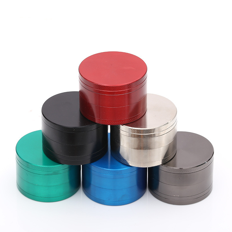 Custom Logo New 4 Layers  Alloy Metal Herbal Tobacco Herb Grinder Magnet  Smoke Grinders Smoking Pipe  Grinders