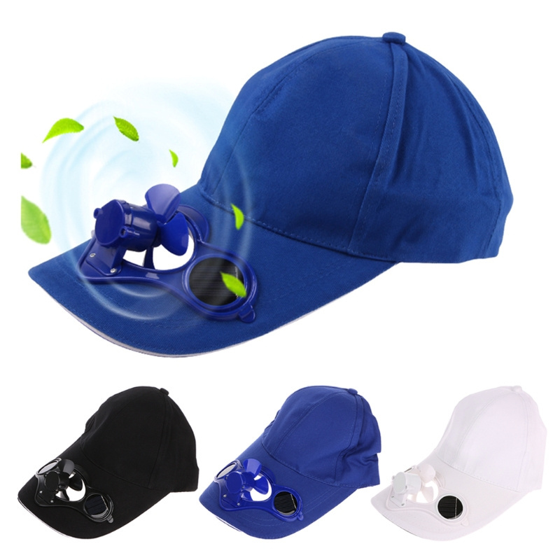 Summer Sport Outdoor Hat Cap With Solar Sun Power Cool Fan Bicycling Climbing Baseball Cap