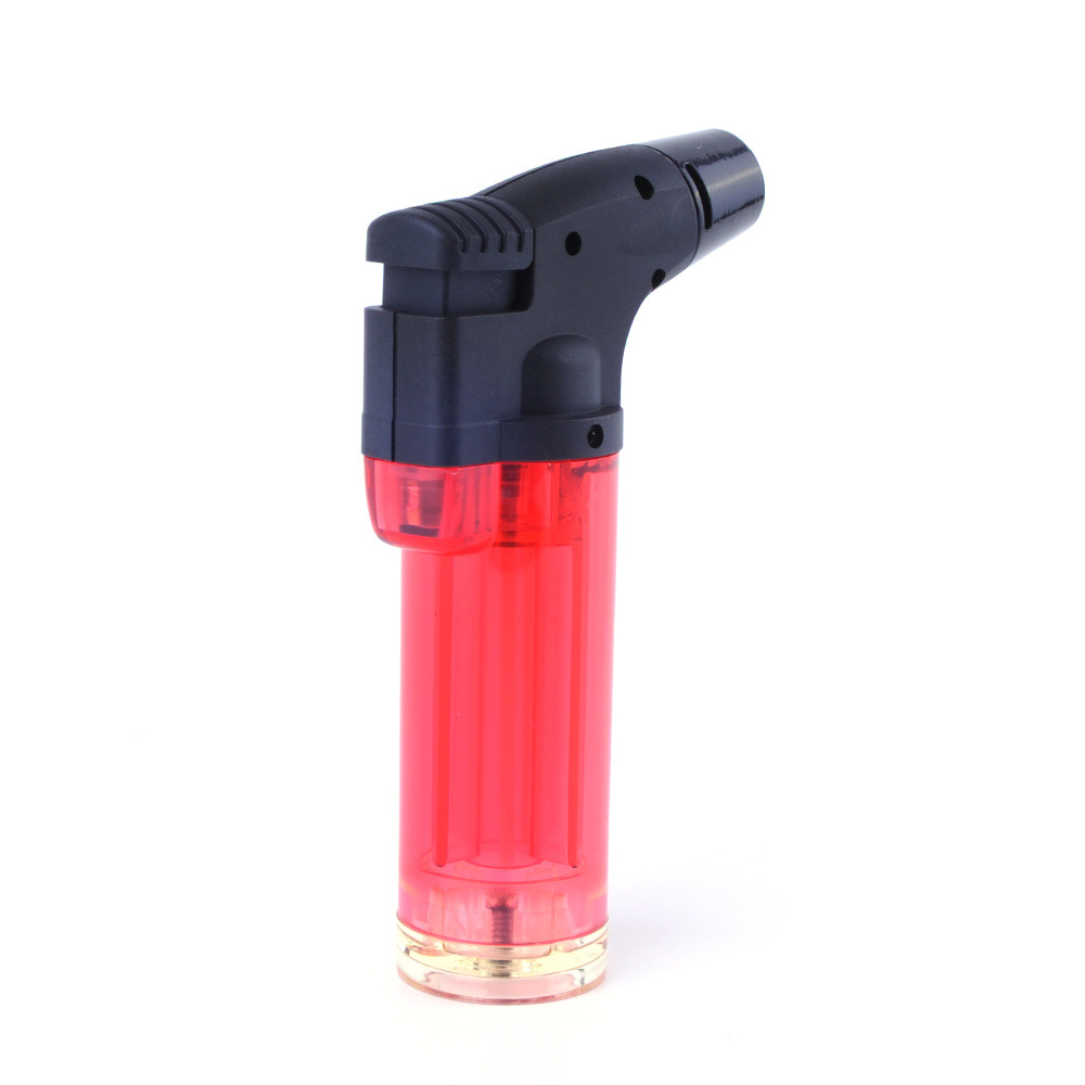 wholesale cheap bbq kitchen big color flame butane jet flame torch gas windproof refillable lighter