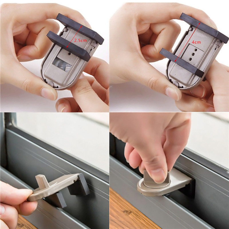 K1182 Home child window safety lock for sliding doors and windows anti-theft lock door window stopper lock