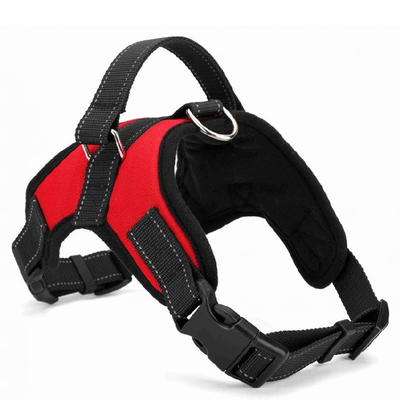 Adjustable Nylon Heavy Duty Dog Pet Harness Collar Padded Extra Big Large Medium Small Dog Harnesses vest  Dogs Supplies