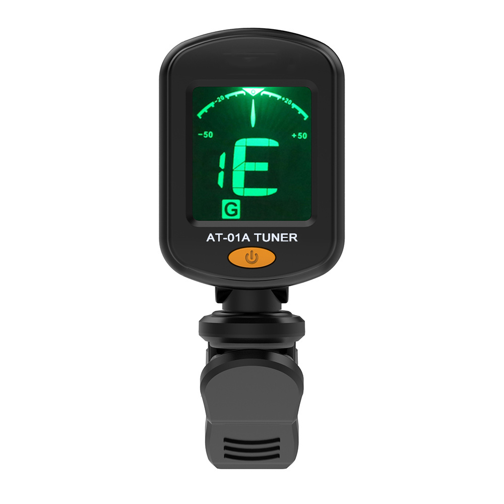 Guitar Tuner Rotatable Clip-on Tuner LCD Display for Chromatic Acoustic Guitar Bass Ukulele Guitar Accessories  Z0427-1