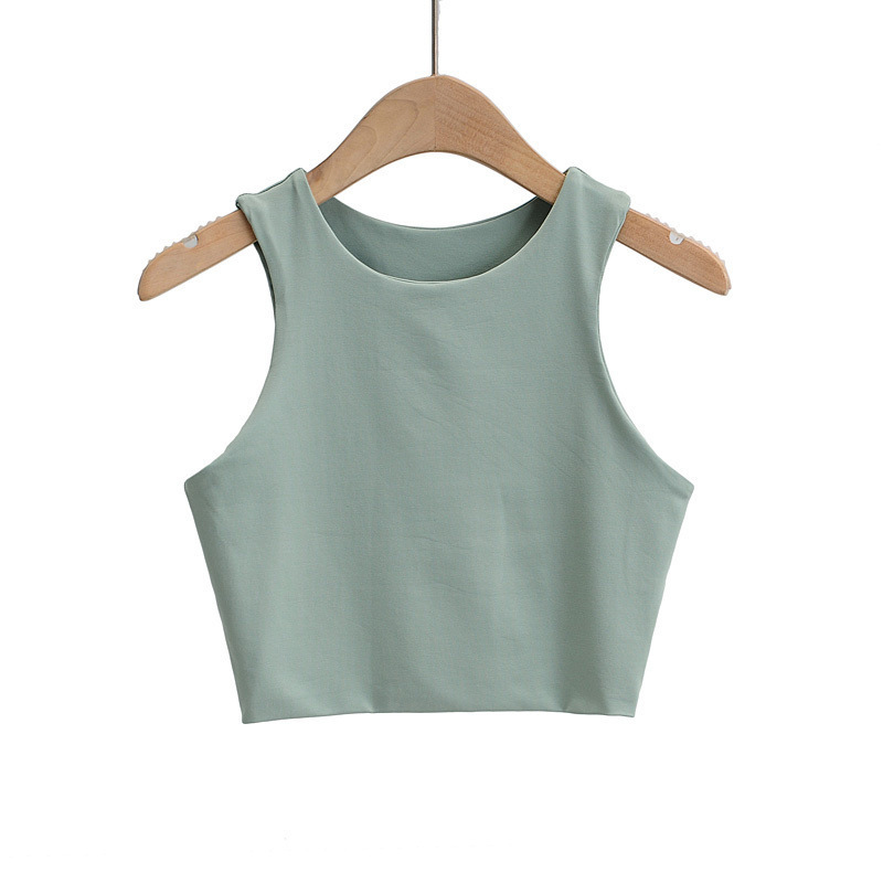 Summer Fashion Women Sexy Slim Top O-neck Sleeveless Double Nylon Ladies Tank Tops