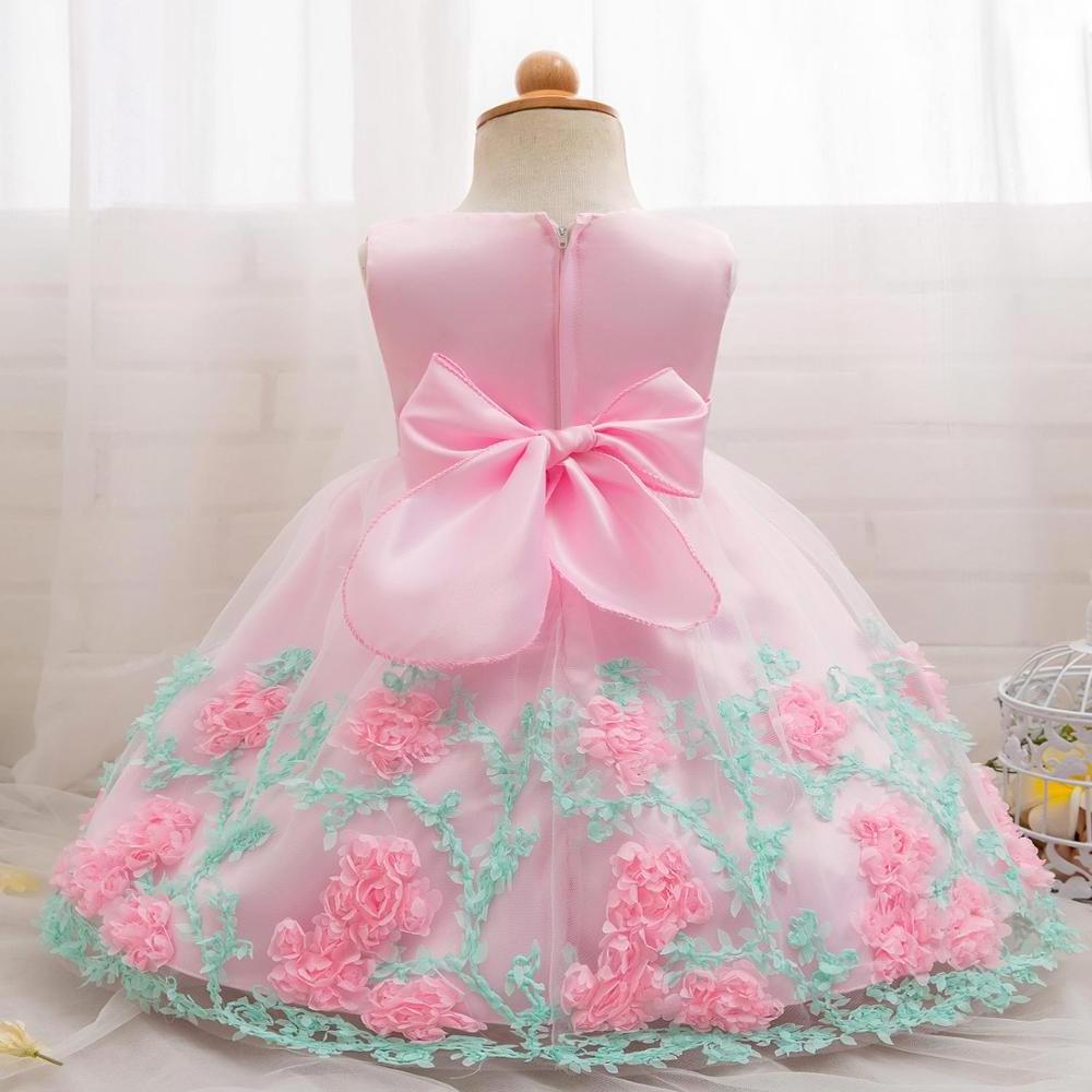 Kids  Birthday Princess Party Dress for Girls Infant Lace Children Bridesmaid Elegant Dress  Girls Clothes